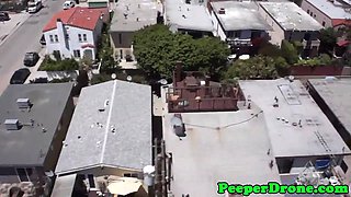 Voyeur uses a drone