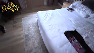 Stalking on My Stepmom!!! She Caught Me Masturbating and Then She Take Out My Milk - MILF