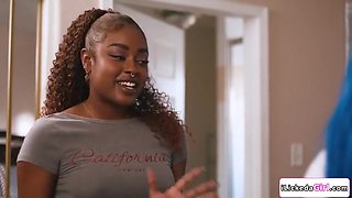Busty Ebony Makes White Roommate Squirt - Jewelz Blu And Destiny Mira