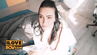 Titty fucking your hot tattooed sub Kiss Cat