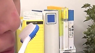 Japanese Airu Hashino Puts Her Breath and Tongue Inside Seira Hoshisaki's Nose