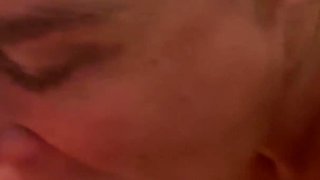 Mature Wife Sucking the Nut Out of Friends Dick and Swallowing
