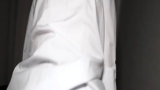 Hardcore creampie in bald schoolgirl pussy, hottest JAV