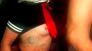 Daddy Dominates Tied Slut, Ass & Face -slaps, Lots of Oil, Throatfuckin, Hair Pulling, Sextoys in Pussy & Anal, Drill, Smoking
