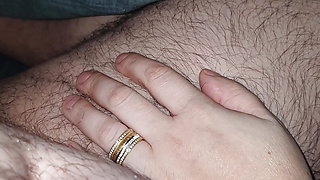 Step son naked with no erection in bed with step mom
