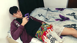 My Stepson Was Masturbating with His Favorite Tantaly Doll and I Help Him with His Penis.