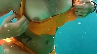 Snorkel Slut in Paradise - Underwater Flash & Naughty Tease