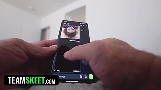 Step Daughter Sends Risky Nudes - Big Creampie Finish With Jay Rock & Rylee Blake