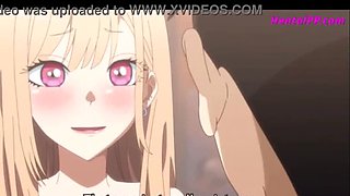 Uncensored Hentai: Blonde Teen Babe Blows Stepbrother & Gets Filled