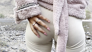 Compilation of public pissing in nature! Showing pads! POV