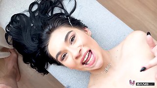Insolent brunette loves to ride dick and suck the inches dry in homemade POV