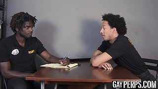 Hot and hung Black Policemen raw fucks and in the office