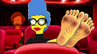Hot Milf Mrs. Simpson Teases with Dirty Feet - Foot Fetish JOI & Cartoon Parody