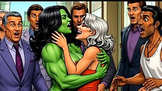 Slutty She-hulk Nudity. Cartoon