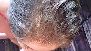 Czech amateur blowjob and fucking POV in public