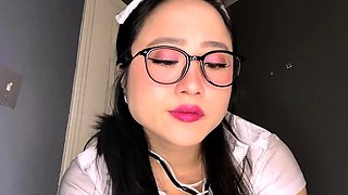 Kimmy Kalani ASMR JOI - Asian Nurse Gets Sperm Sample