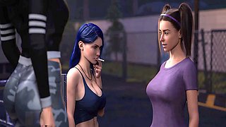 Wild stripper gives a mind-blowing blowjob in summer fever by Loveskysan69real