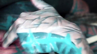 Anal Masturbation and Squirt - Tattoo Girl in Latex - Gapes and Prolapse, ATM