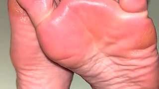 Sweaty Foot Facial POV by Ivy's Feet