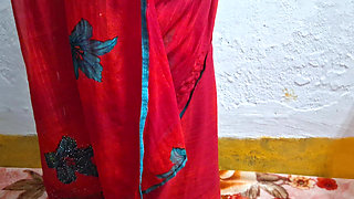 Red Saree Sister in Law Fuck by Brother in Law