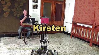 Kirsten Spanking Machine - Bare Back Whipping