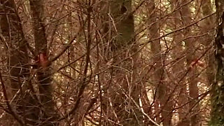 British 18-year-old in uniform uses she wee to piss outside