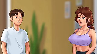 MissKitty2K's summertime saga reimagined with a wild scene in the lab