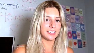 blonde teen pregnant girl has her pussy masturbated