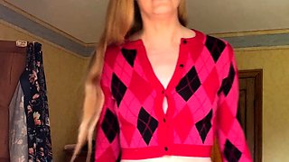 Blonde emo amateur solo masturbation