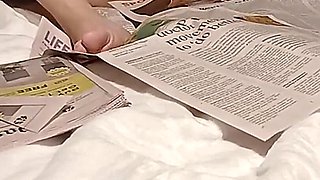 Elianna Gets Wet with Newspaper - Custom Vid