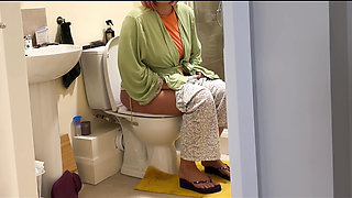 Caught Step mom peeing