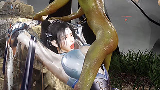 Beautiful Girl Boobs 3D Vam Fucked With Goblin