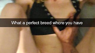 Cheating Breed Whore Wife Fucked on Snapchat