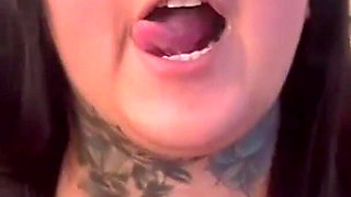 BBW Smoking and Showing Boobs