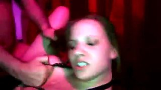 Beautiful natural busty milf sperma gangbang BDSM Dungeon restrained