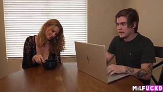 Mature Cougar Seduces Her Boyfriends Stepson