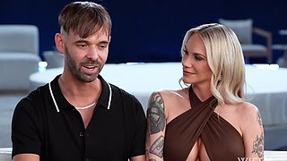 Chocolate Rod pounds wet pussy of Kaci Kennedy in interracial action