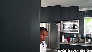 Black Teen Stepdaughter Begs for BBC from Stepdad - Hot Oral Sex