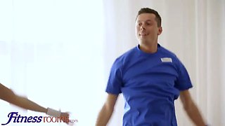 Gym guest rooms private Anal Sex with hot russian redhead