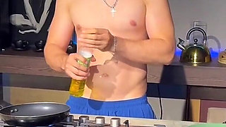 Busty Latina Amanda Rabbit Eats Eggs and Sausage for Breakfast with Brian Evansx