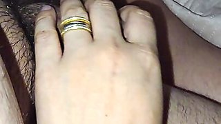 Step mom hand slip and handjob step son dick in erection