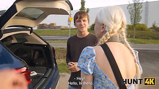 Hunt4k. blonda stunner cheated on her boyfriend and inhaled a huge dong in the backseat