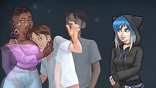 Music teacher shakes her big booty for me in summertime saga