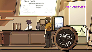 Chubby Barista MILF with Giant Lactating Boobs - 3D Cartoon Parody HQ