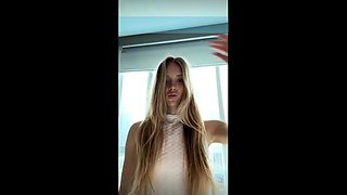 Blonde teen Sierras first erotic masturbation video