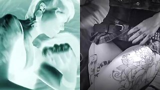 Sexy Smoking Blowjob ft. Kat Mayhem: Cumshot, Fetish  Redhead Porn