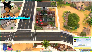 Sims 4 - Going on dates, random threesome and getting a job