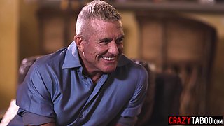 Guy watched shemale while screwing babe