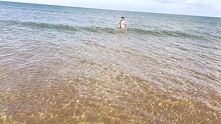 Femdom in need of sex on the beach