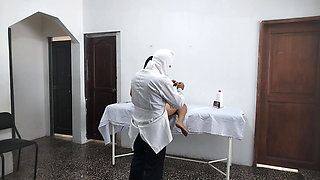 The doctor helps improve a patient's fertility! The bandit fucks the patient's wife in the middle of the hospital.